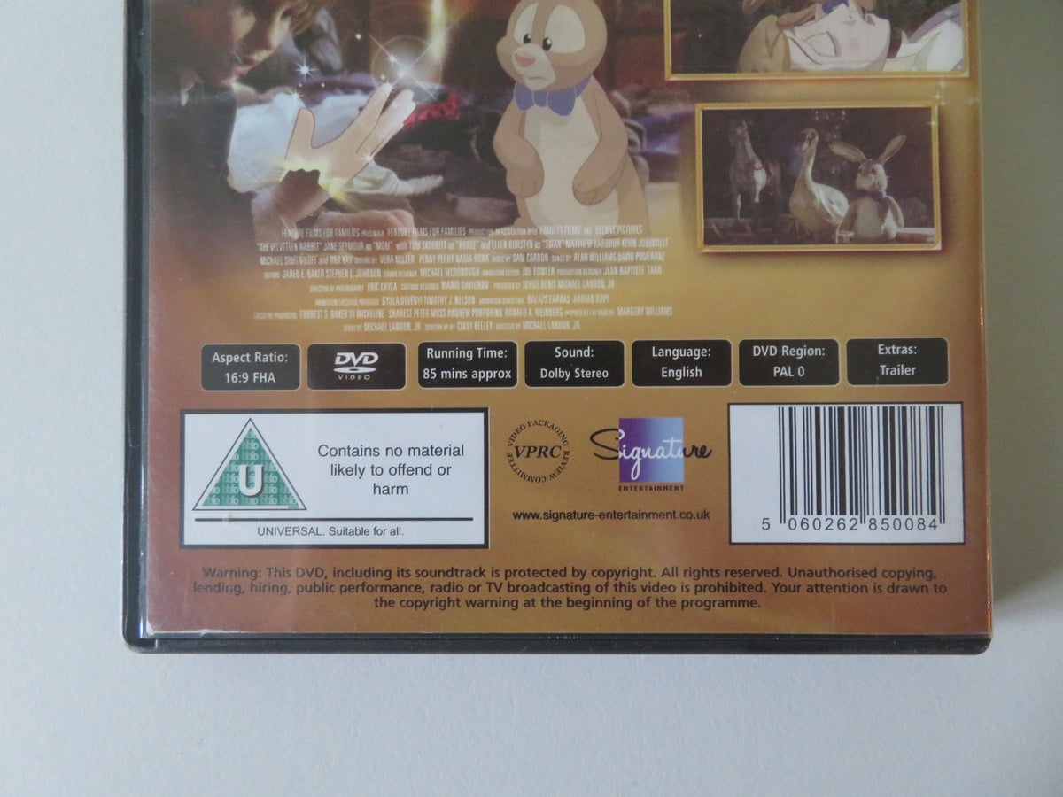 The Velveteen Rabbit (DVD) Jane Seymour Tom Skerritt Ellen Burstyn 2009 Region 0