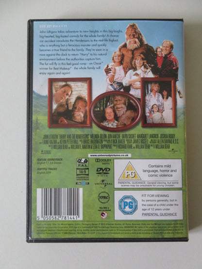 Harry and the Hendersons (DVD) John Lithgow Melinda Dillon 1987 Region 2, 4