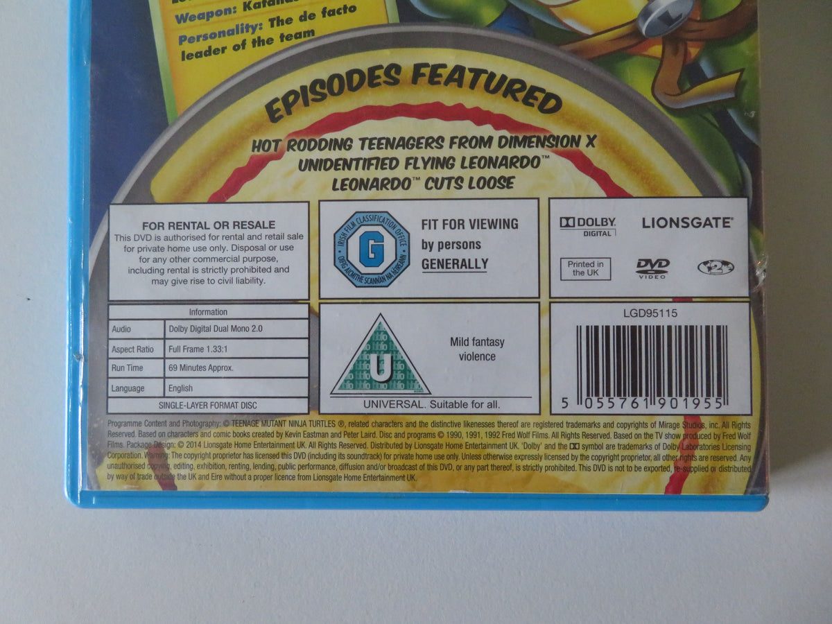 Teenage Mutant Ninja Turtles - The Best of Leonardo (DVD) 1991 Region 2