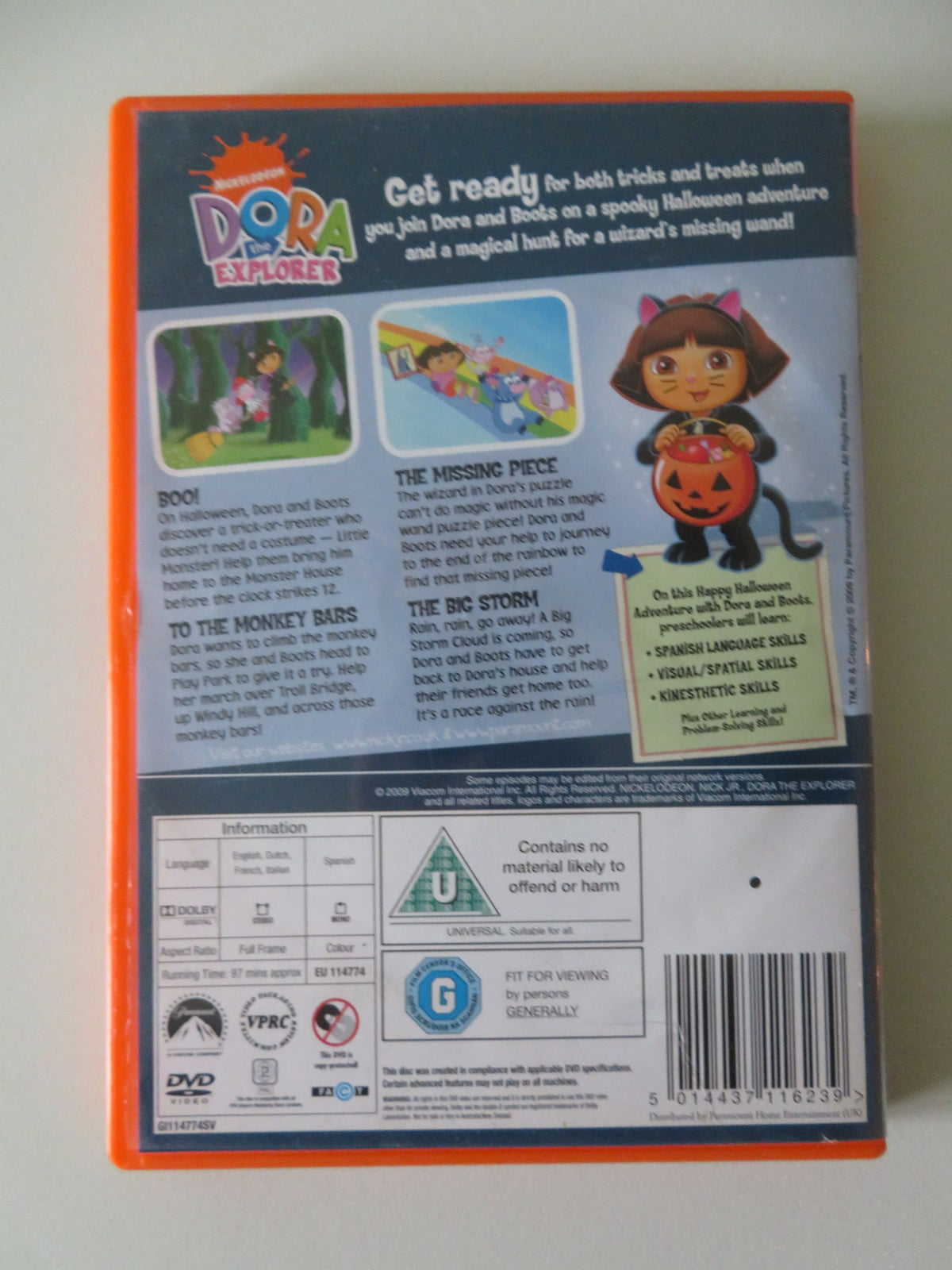 Dora the Explorer: Dora's Halloween (DVD) Marc Weiner C. Sanchez 2004 Region 2