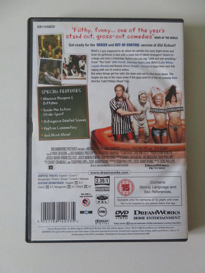 Old School - Unseen (DVD) Luke Wilson Vince Vaughn Will Ferrell 2003 Region 2