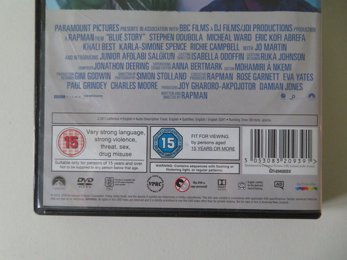 Blue Story (DVD) Stephen Odubola Micheal Ward Khali Best 2019 Region 2