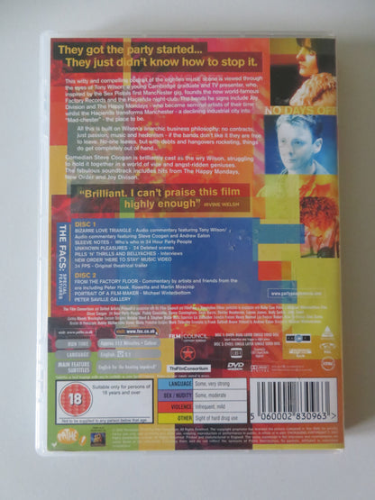 24 Hour Party People (DVD) Steve Coogan Paddy Considine 2002 Region 2