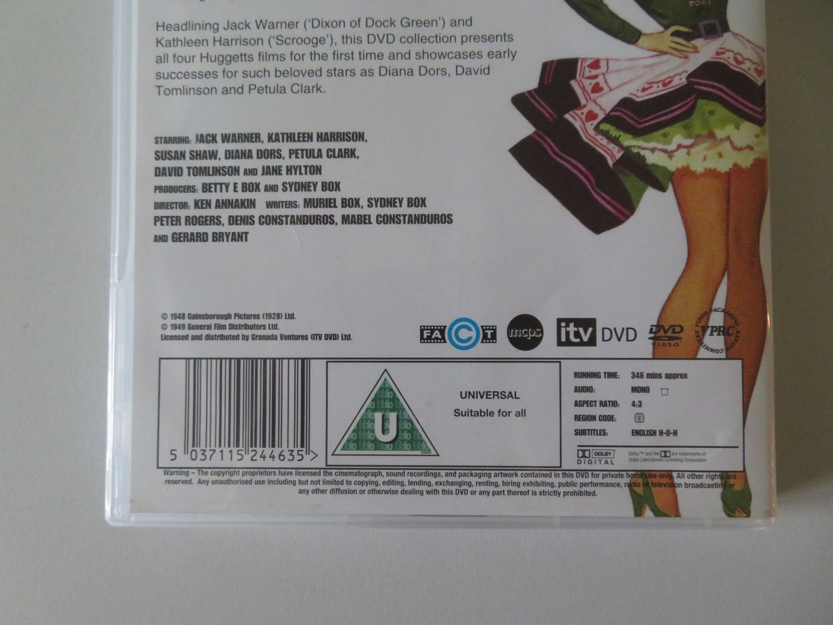 The Huggetts Collection - 4 films (DVD) Jack Warner Kathleen Harrison Region 2