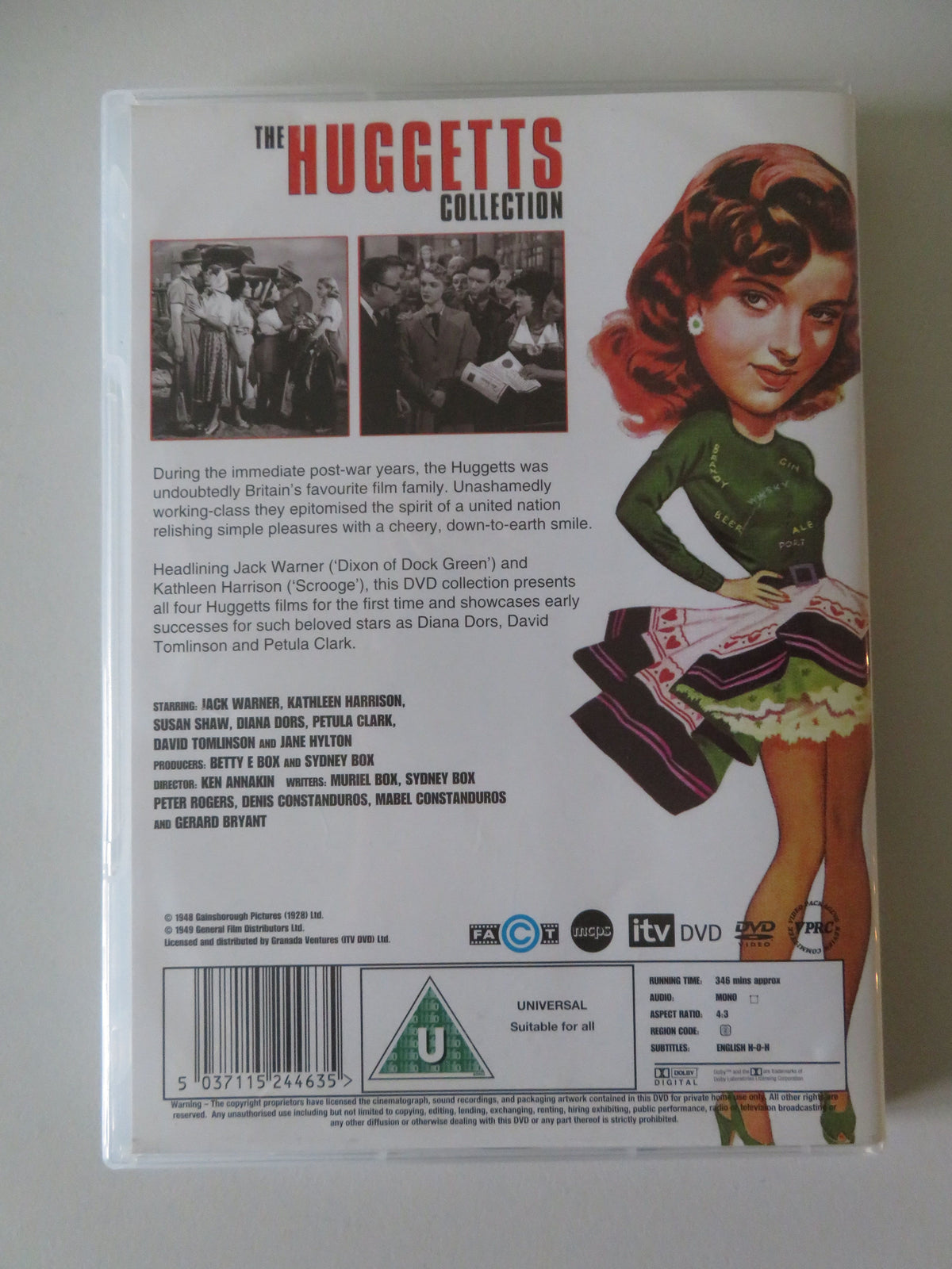 The Huggetts Collection - 4 films (DVD) Jack Warner Kathleen Harrison Region 2