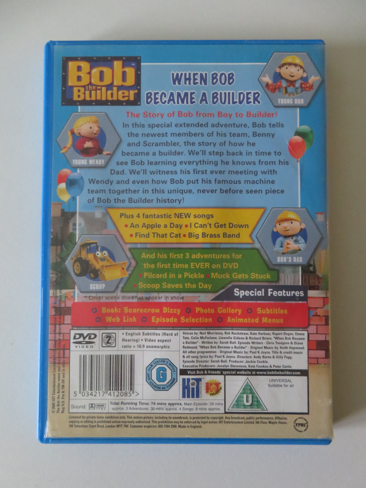 Bob the Builder: When Bob Became a Builder (DVD) Neil Morrissey 2006 Region 2