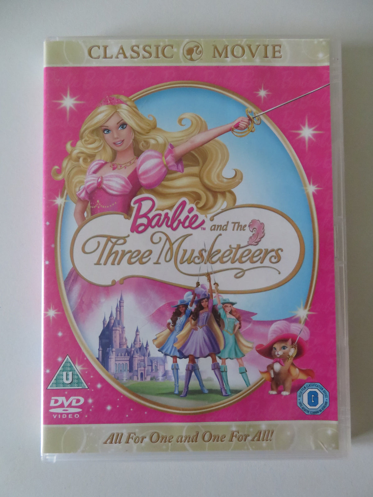 Barbie and the Three Musketeers (DVD) Kelly Sheridan Tim Curry 2009 Region 2, 4