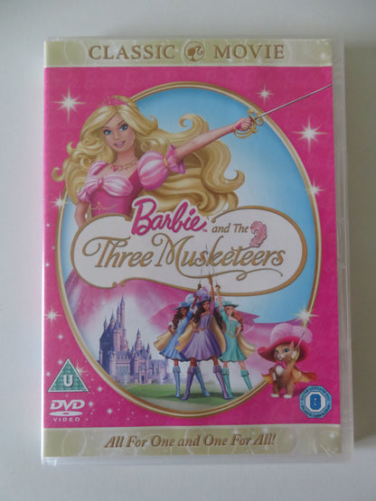 Barbie and the Three Musketeers (DVD) Kelly Sheridan Tim Curry 2009 Region 2, 4
