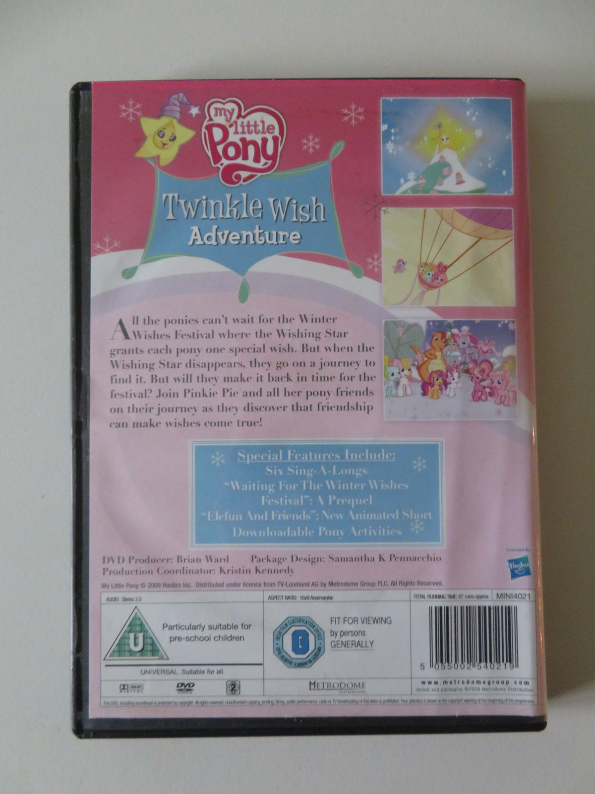 My Little Pony: Twinkle Wish Adventure (DVD) Anna Cummer 2009 Region 2