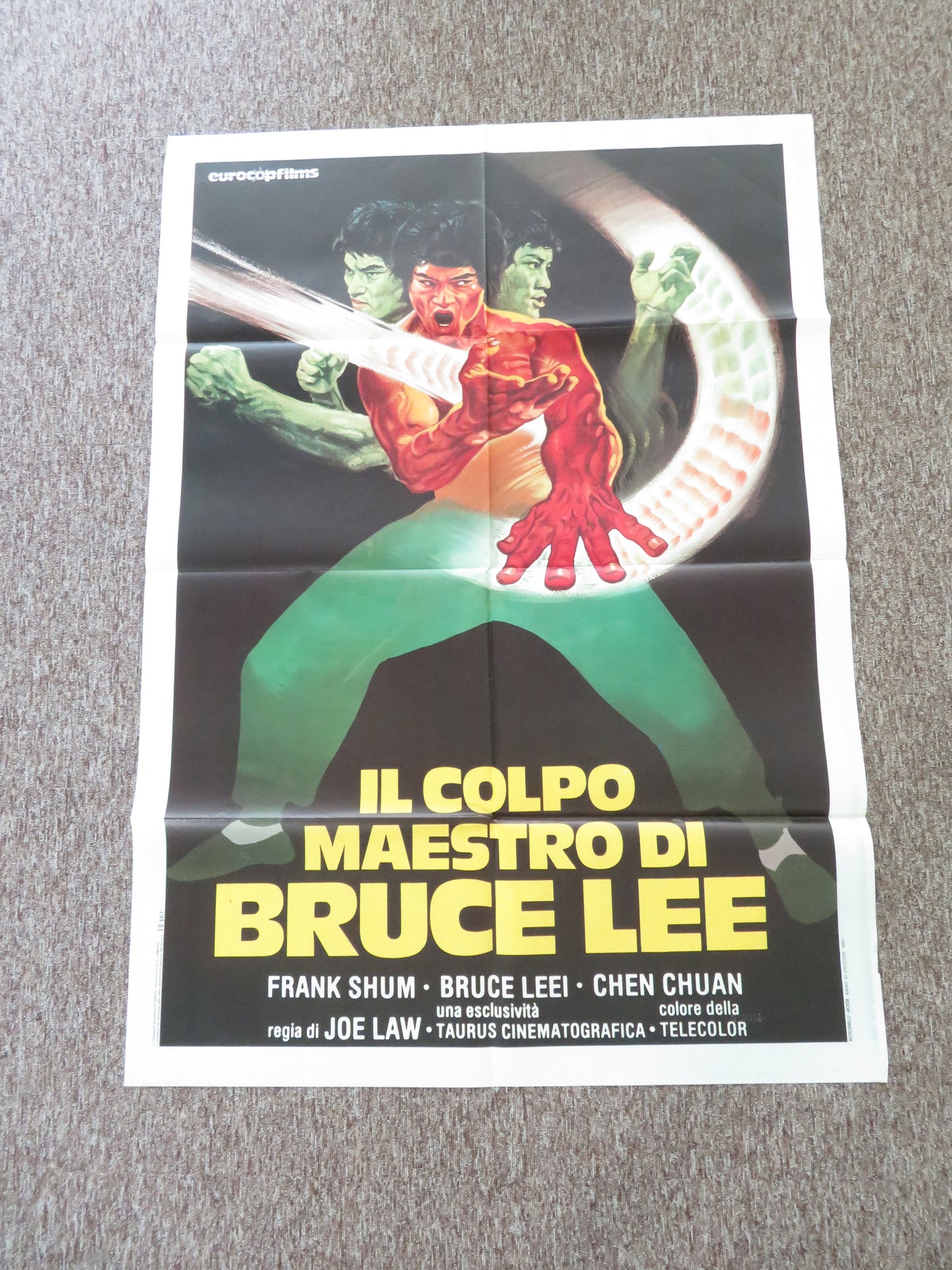 The Crippled Masters Italian 2 Foglio Poster Sung-Chuan Shen Chao-Ming Kang 1980