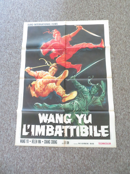 The Invincible Italian 2 Foglio Poster Jimmy Wang Yu Helen Ma 1973