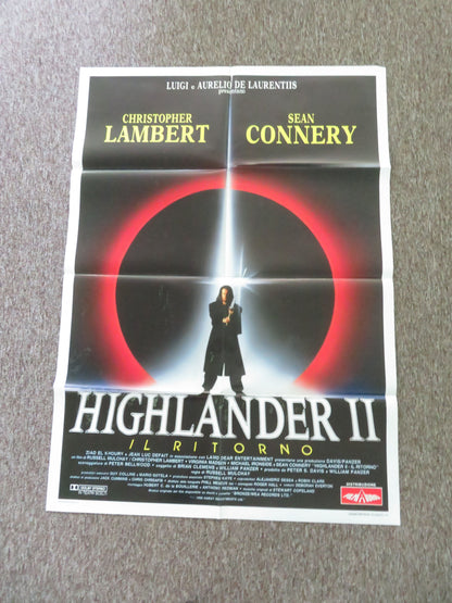 Highlander II: The Quickening Italian 2 Foglio Poster Christopher Lambert 1991