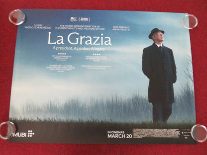 La Grazia UK Quad Rolled Poster Toni Servillo Anna Ferzetti 2025