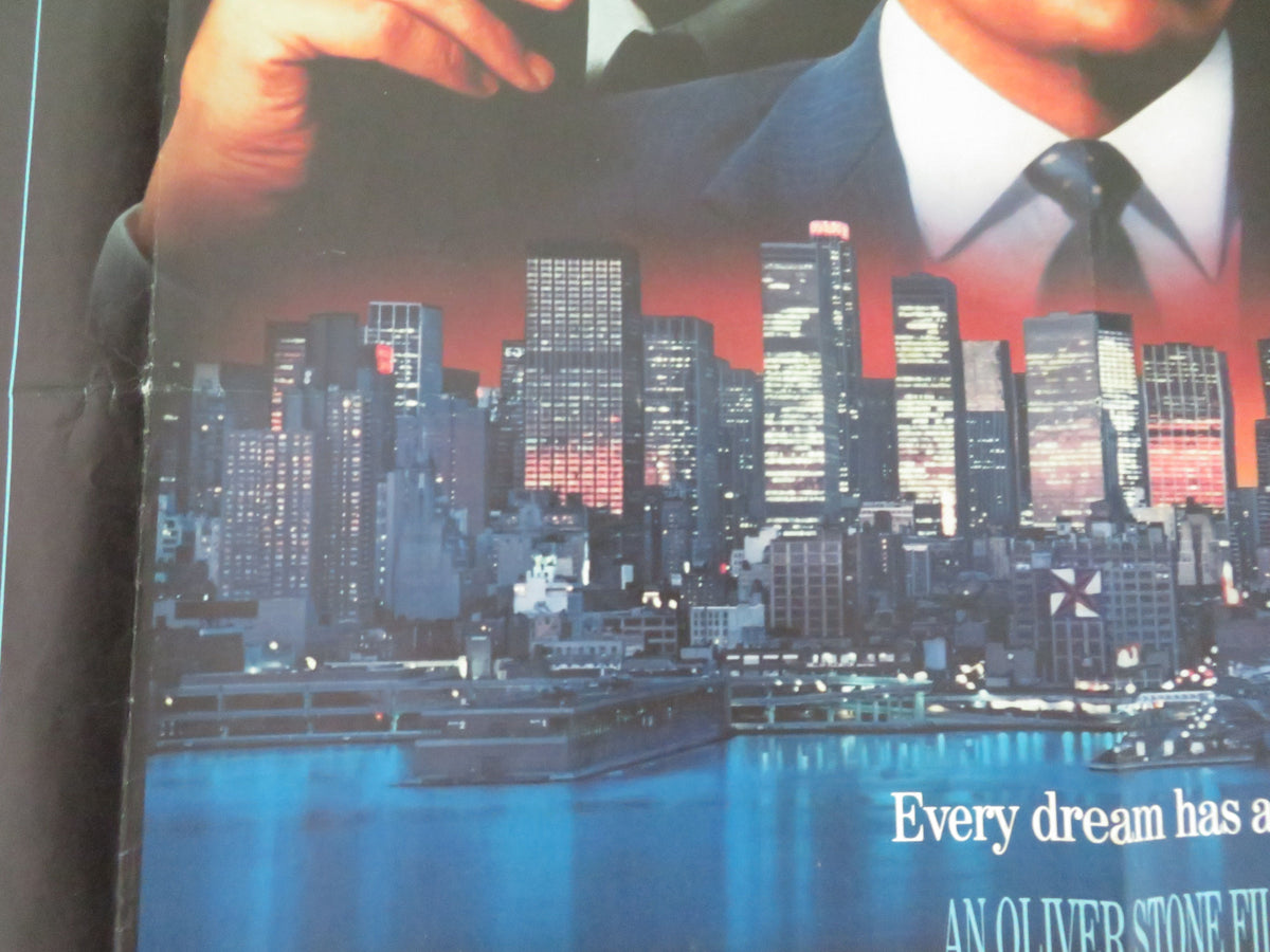 Wall Street UK Quad Rolled Poster Charlie Sheen Michael Douglas 1987