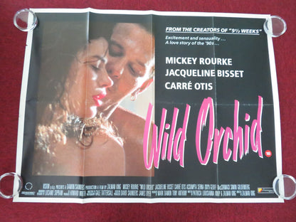 Wild Orchid UK Quad Rolled Poster Mickey Rourke Jacqueline Bisset 1989