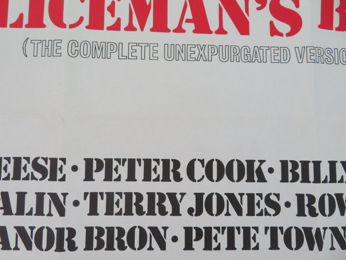 The Secret Policeman's Other Ball UK Quad Rolled Poster Rowan Atkinson 1982