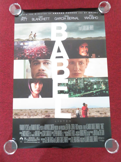 Babel US One Sheet Rolled Poster Brad Pitt Cate Blanchett G. García Bernal 2006