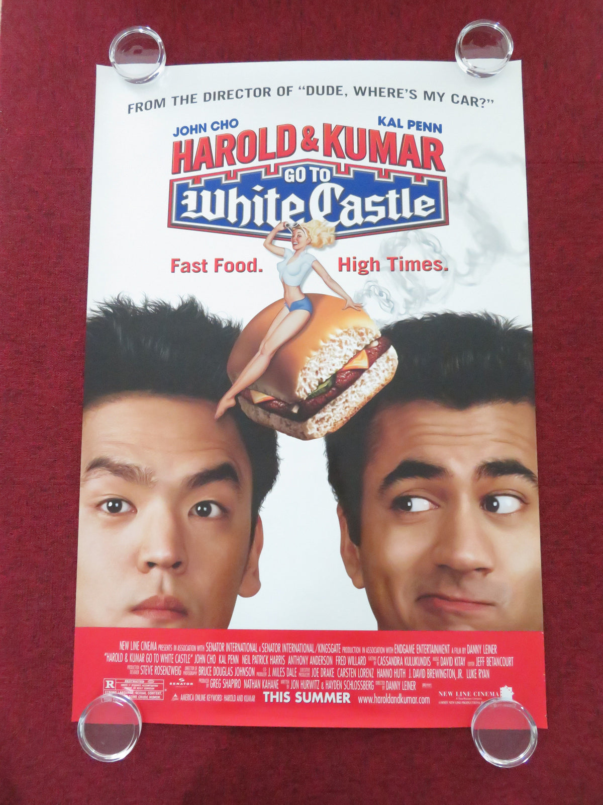 Harold & Kumar Go to White Castle US One Sheet Rolled Poster John Cho 2004