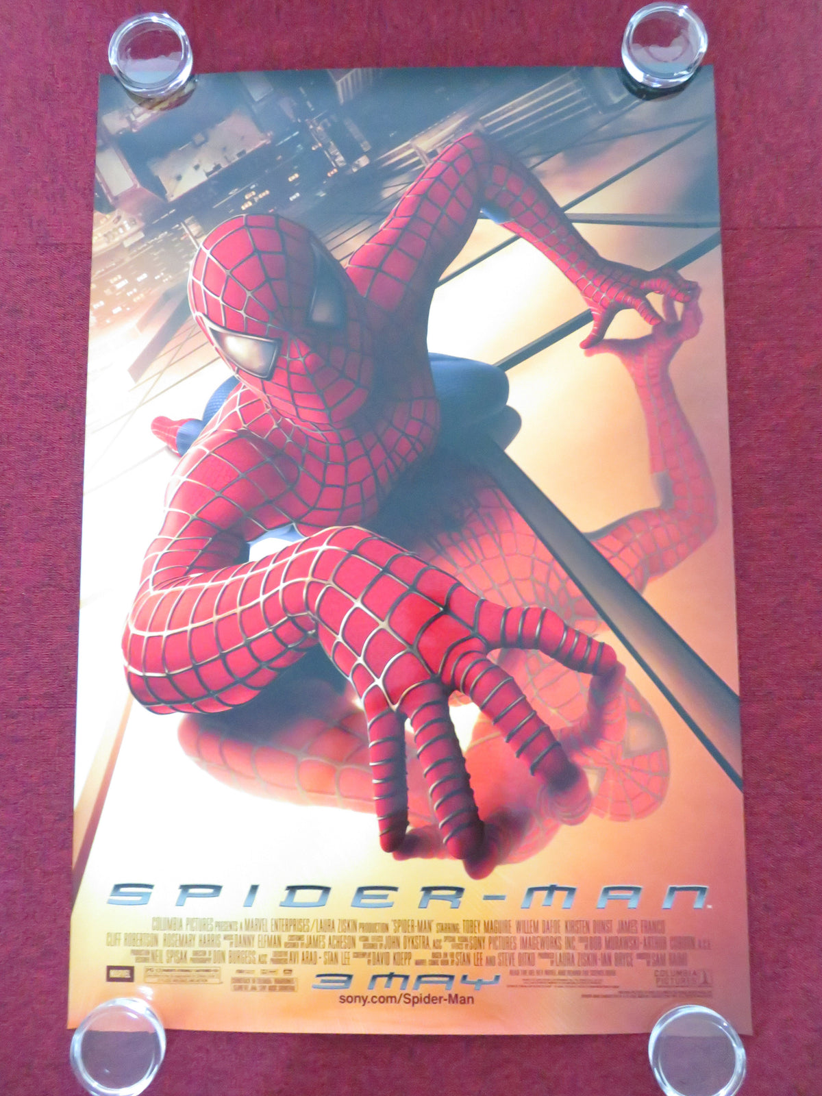 Spider-Man US One Sheet Rolled Poster Marvel Tobey Maguire Kirsten Dunst 2002