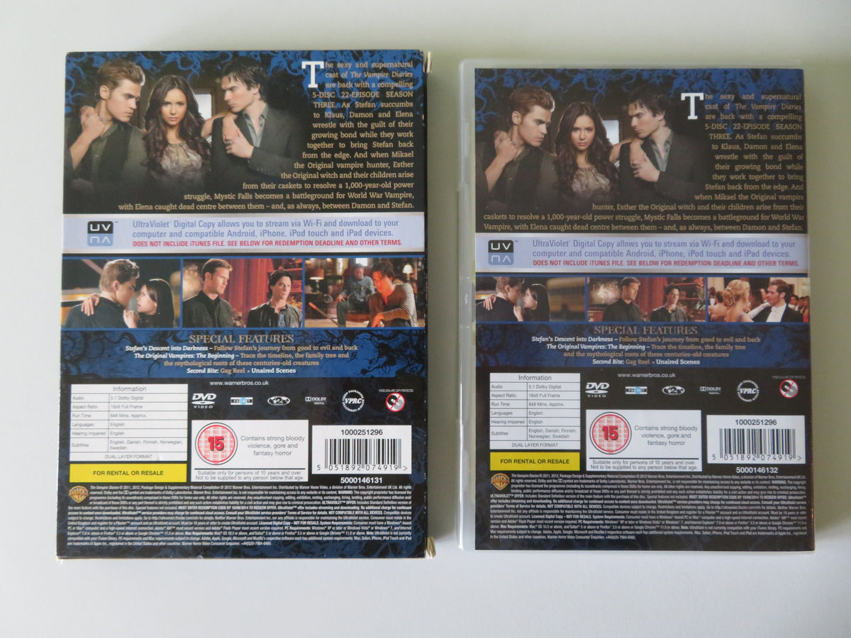 The Vampire Diaries - The Complete Third Season - B  (DVD) 2011 Region 2