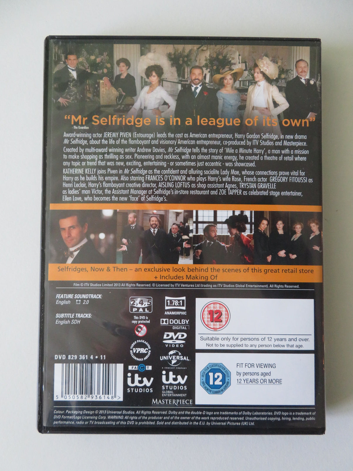 Mr Selfridge - Series One (DVD) Ron Cook Jeremy Piven 2013 Region 2, 4, 5
