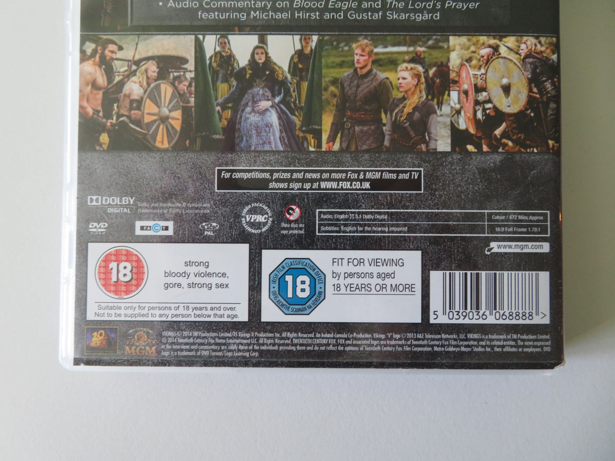 Vikings - The Complete Second Season (DVD)  Katheryn Winnick 2014 Region 2