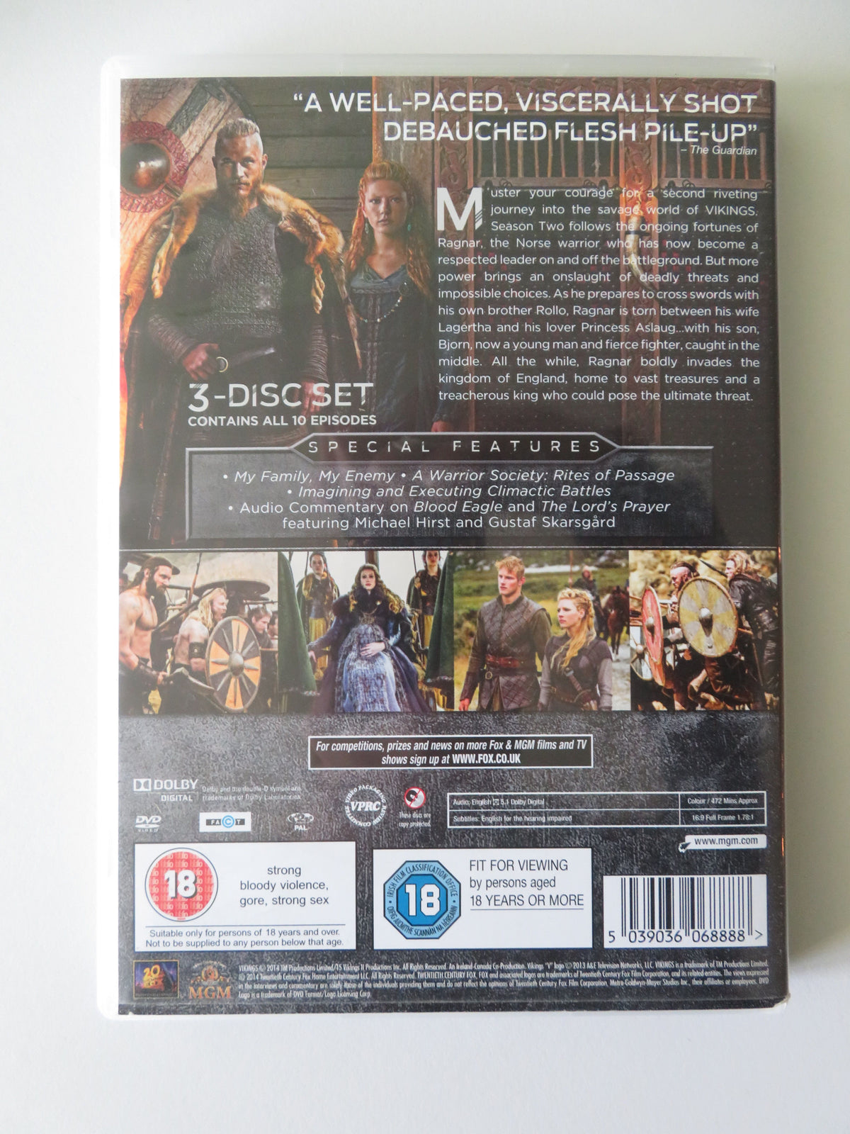 Vikings - The Complete Second Season (DVD)  Katheryn Winnick 2014 Region 2