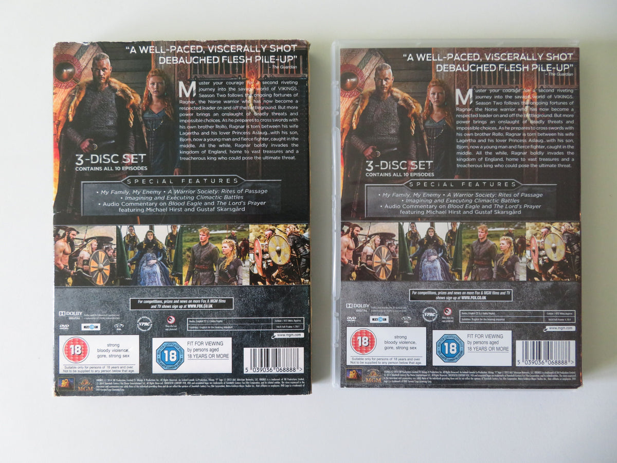 Vikings - The Complete Second Season (DVD)  Katheryn Winnick 2014 Region 2