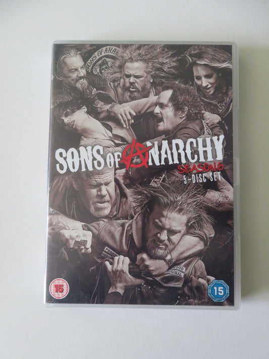 Sons of Anarchy - Season 6 (DVD) Charlie Hunnam Ron Perlman 2013 Region 2