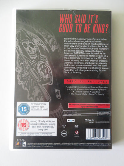 Sons of Anarchy - Season 6 (DVD) Charlie Hunnam Ron Perlman 2013 Region 2