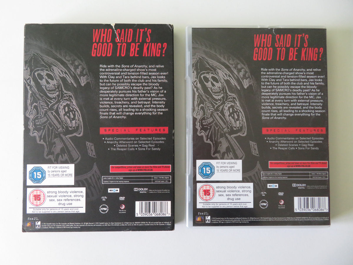 Sons of Anarchy - Season 6 (DVD) Charlie Hunnam Ron Perlman 2013 Region 2