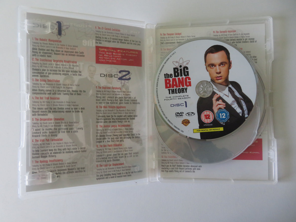 The Big Bang Theory - The Complete Fourth Season (DVD) Jim Parsons 2010 Region 2
