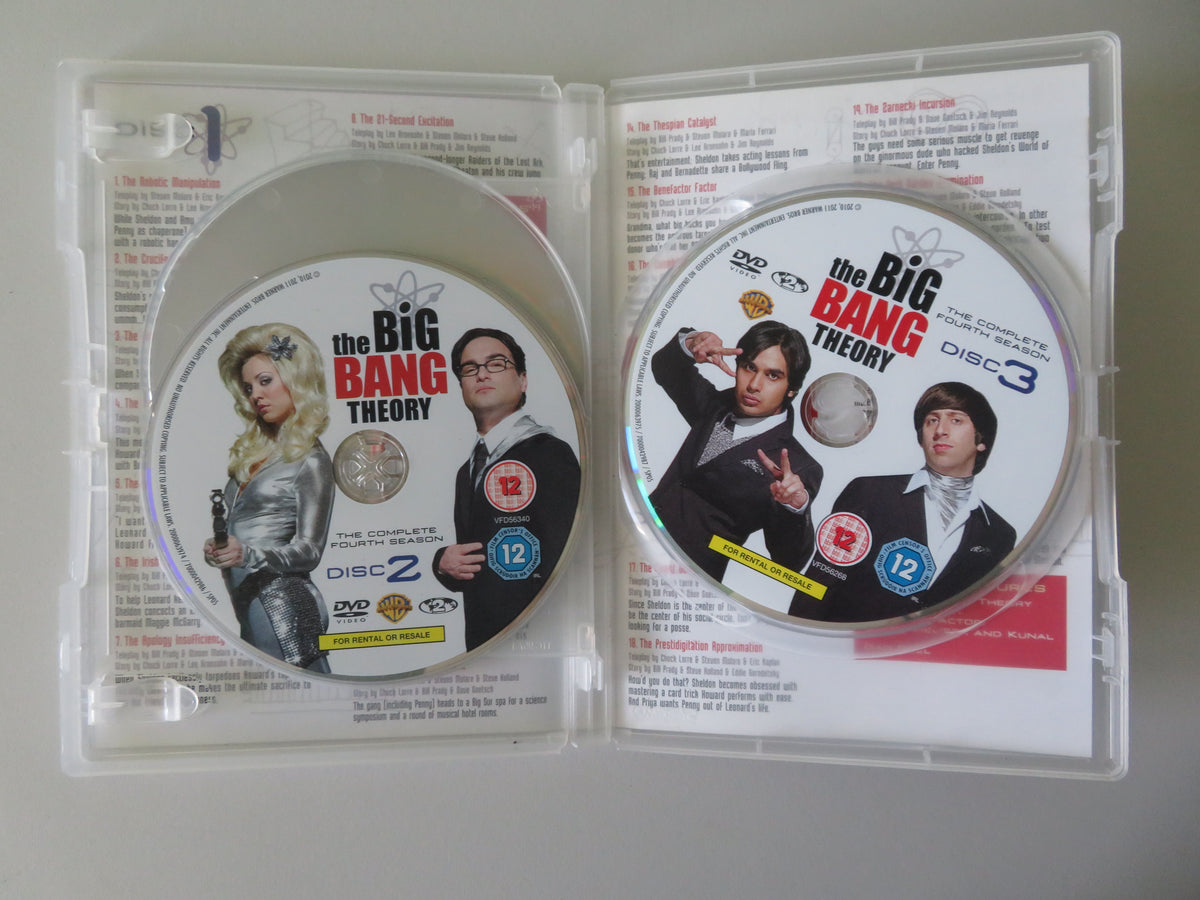 The Big Bang Theory - The Complete Fourth Season (DVD) Jim Parsons 2010 Region 2