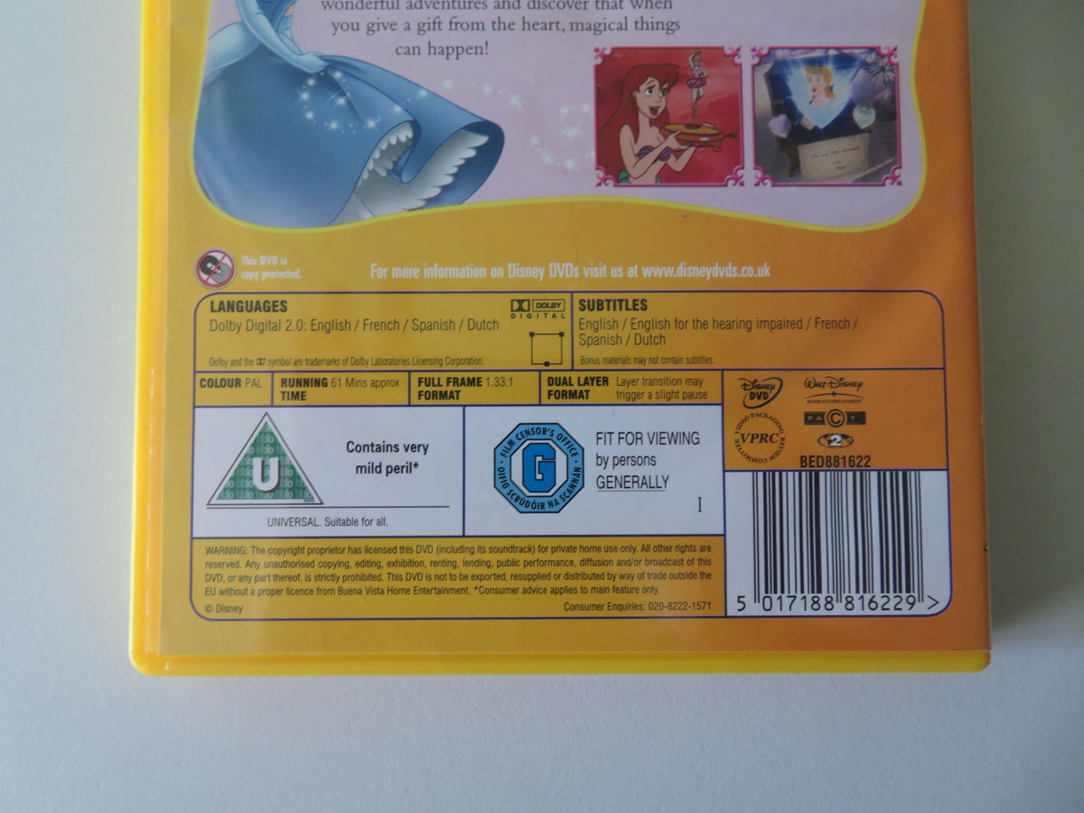 Disney Princess Stories Volume One: A Gift from the Heart (DVD) 2004 Region 2