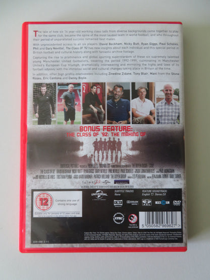 The Class of '92 (DVD) David Beckham Nicky Butt Ryan Giggs 2013 Region 2