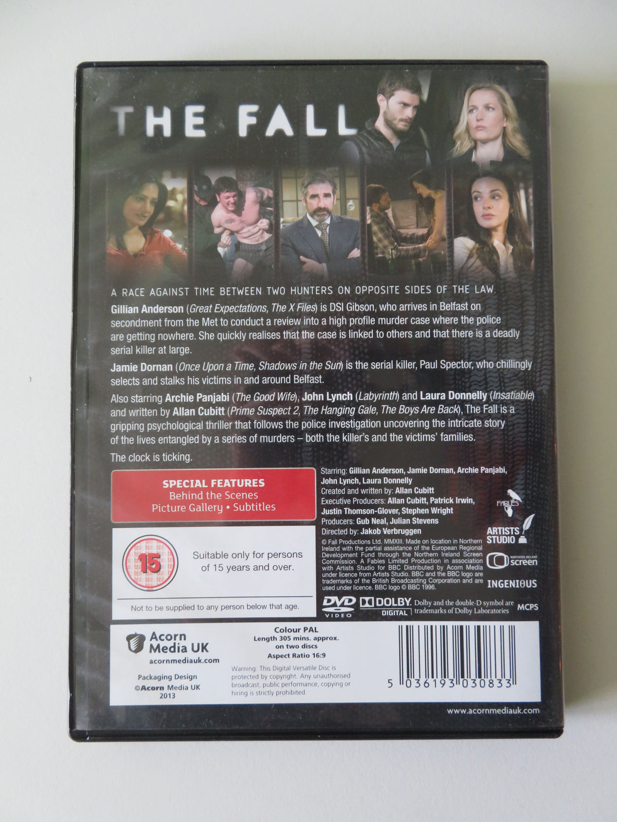 The Fall (DVD) Gillian Anderson Jamie Dornan John Lynch 2013 Region 2