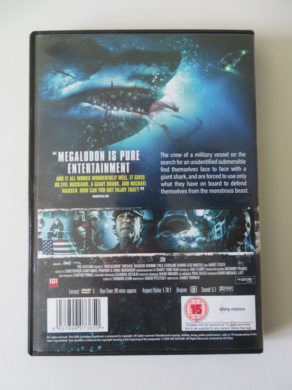 Megalodon (DVD) Michael Madsen Dominic Pace 2018 Region 2