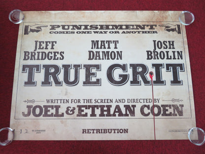 True Grit - B UK Quad Rolled Poster Josh Brolin Jeff Bridges Matt Damon 2010