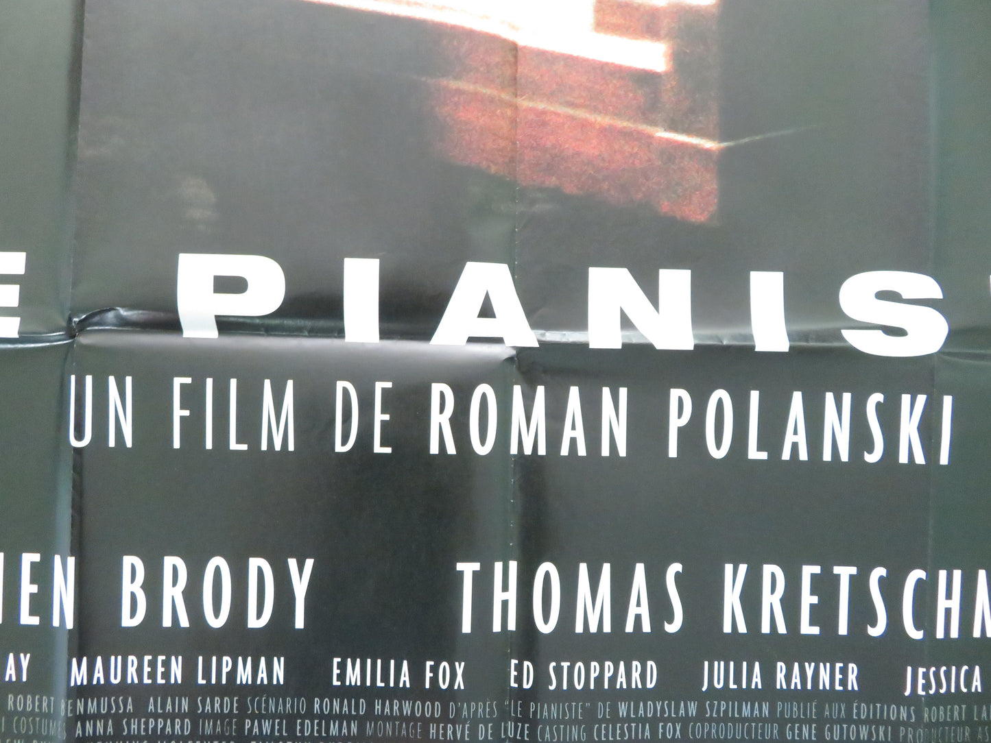 The Pianist French Grande Poster Adrien Brody Emilia Fox 2002