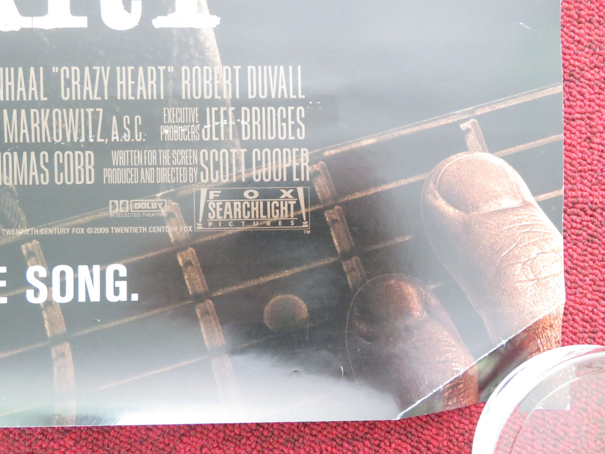 Crazy Heart US One Sheet Rolled Poster Jeff Bridges Maggie Gyllenhaal 2009