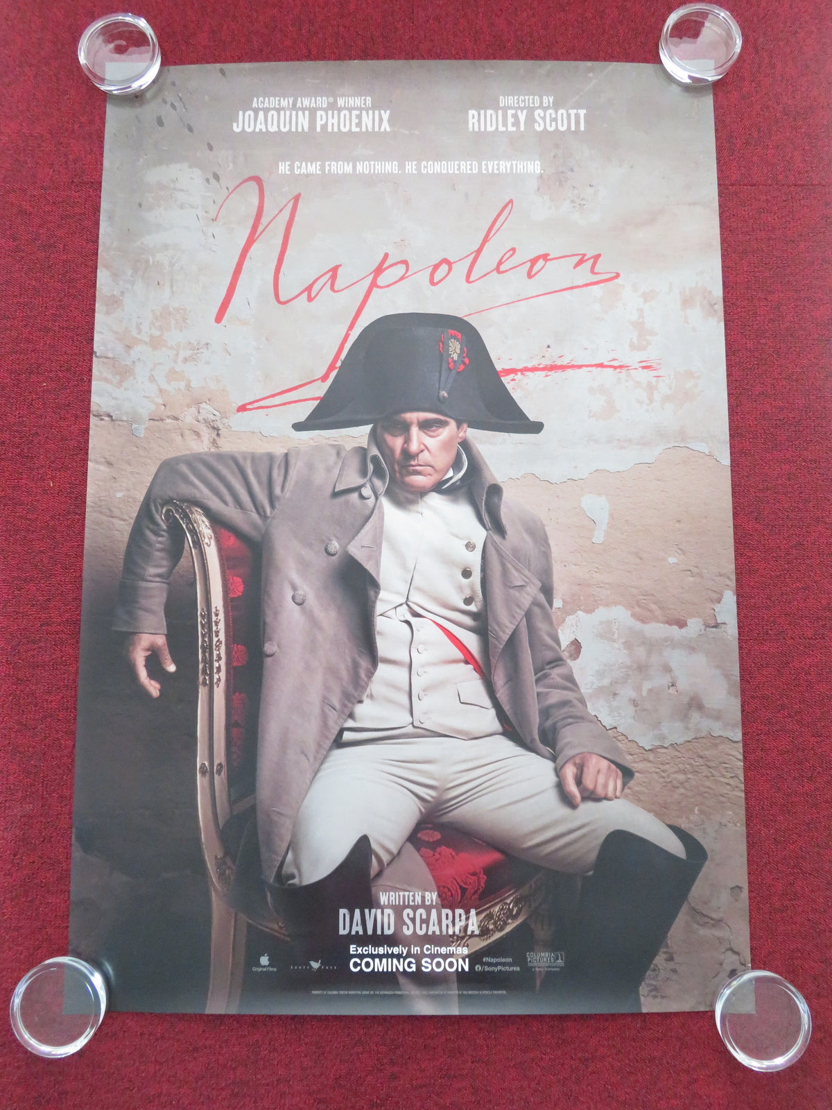 Napoleon - B US One Sheet Rolled Poster Joaquin Phoenix Vanessa Kirby 2023