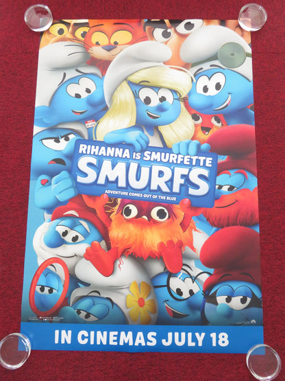 Smurfs US One Sheet Rolled Poster Rihanna James Corden Nick Offerman 2025