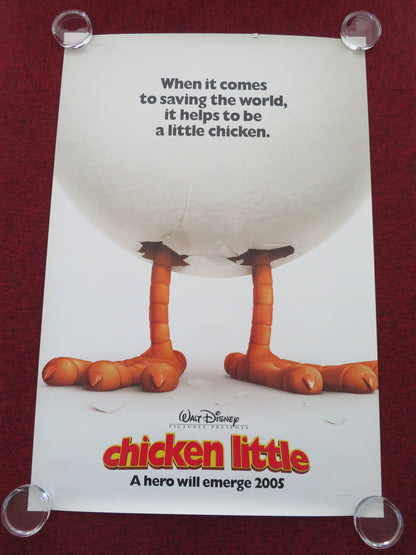 Chicken Little US One Sheet Rolled Poster Disney Zach Braff Joan Cusack 2005