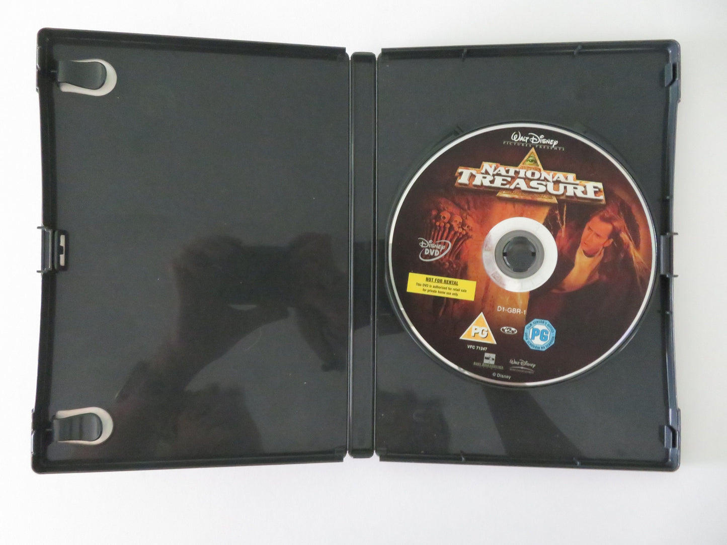 National Treasure (DVD) Disney Nicolas Cage Diane Kruger Justin Bartha 2004 Region 2