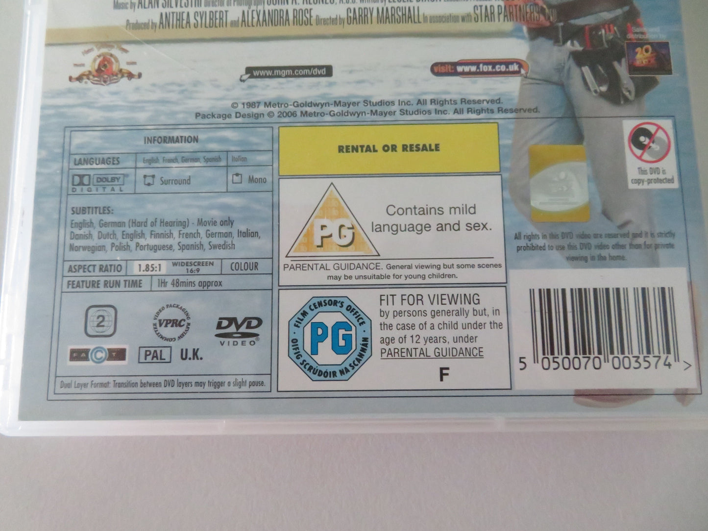 Overboard (DVD) Goldie Hawn Kurt Russell Edward Herrmann 1987 Region 2