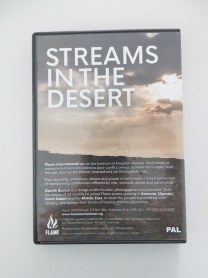 Streams in the Desert (DVD) Flame International Gareth Barton 2019 Region 2