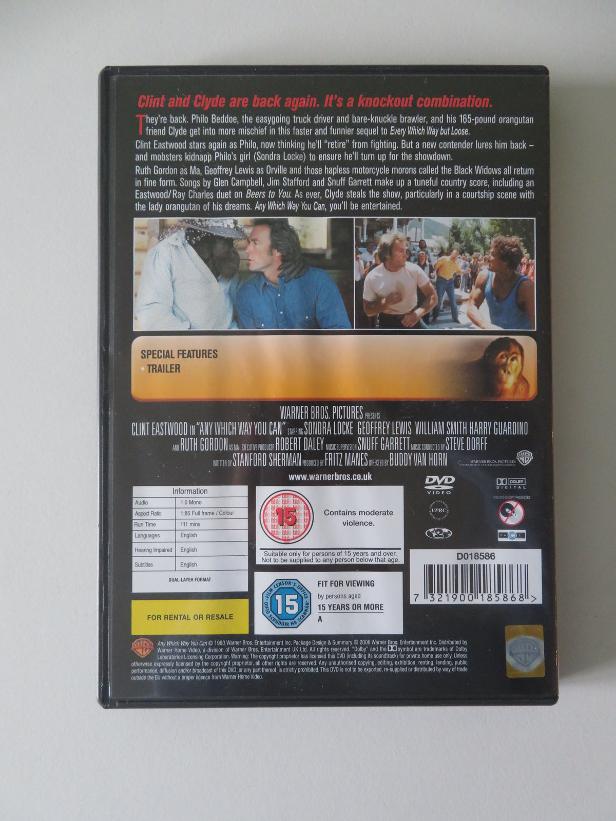 Clint Eastwood Double - Every Which Way But Loose + Any... (DVD BoxSet) Region 2