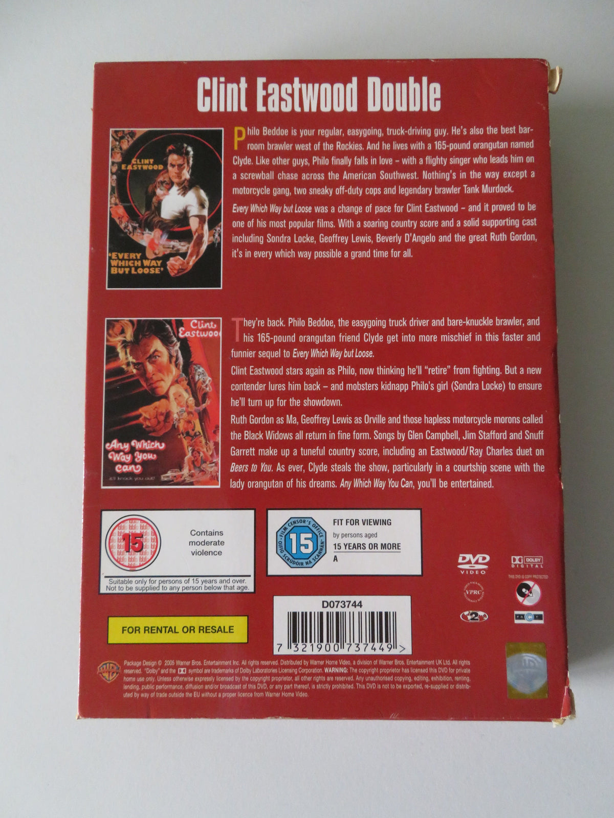 Clint Eastwood Double - Every Which Way But Loose + Any... (DVD BoxSet) Region 2