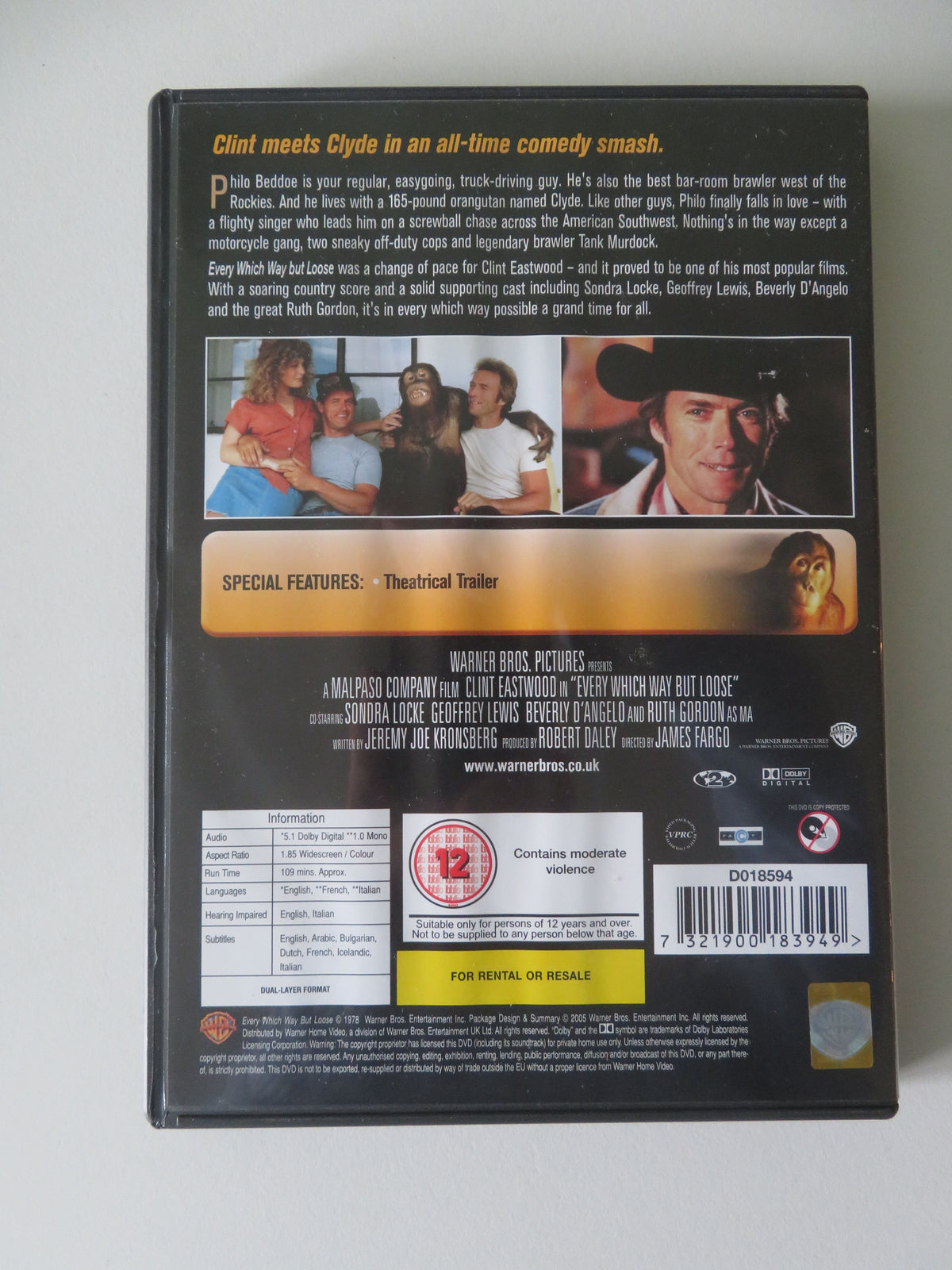 Clint Eastwood Double - Every Which Way But Loose + Any... (DVD BoxSet) Region 2