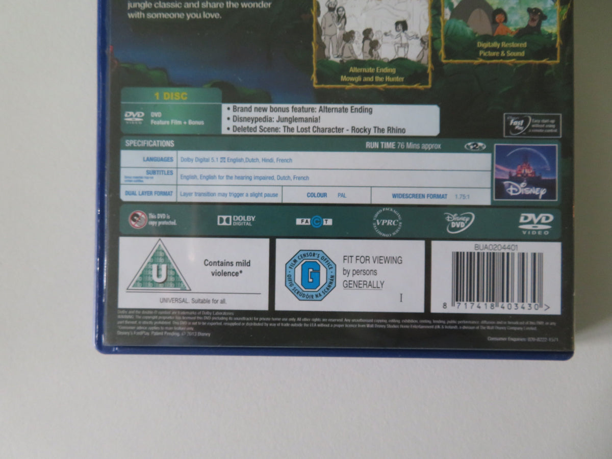 The Jungle Book + The Jungle Book 2 (DVD BoxSet) Disney 1967 + 2003 Region 2